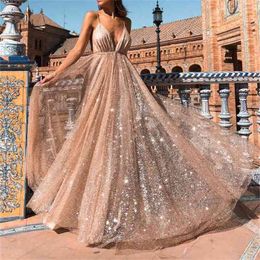 Party Spaghetti V Neck Glitter Maxi Dresses Elegant Women Long Dress Female Lady Floor Length Celebrity Vestidos 210517