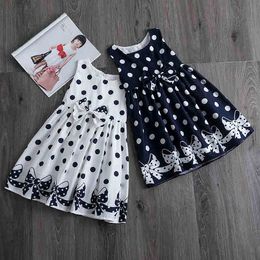 Sleeveless Dress For Girls Casual Kids Clothes 2 3 4 5 6 Year Baby Tutu Birthday Outfit Party Wear Children Summer Clothing Q0716