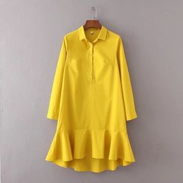 women vintage long sleeve pullover solid Colour fishtail mini dress elegant vestidos business women clothing dresses DS160 210325