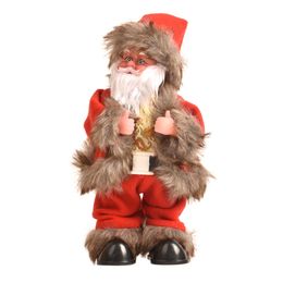 colored copy paper Australia - Christmas Children Electric Toy Santa Claus Blowing Saxophone Twisted Hip Music Doll Toys for Kids Christmas Gift Home Decoratio H1009