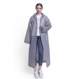 Thickened non-disposable raincoat outdoor travel Siamese EVA fashion lightweight Trendy raincoats