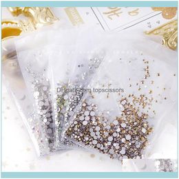 Nail Salon Health & Beautynail Art Decorations 1440Pcs /1Pack Crystal Rhinestones For Nails Ab Gem Mixed Size (Ss6-Ss20) Rhinestone Drop Del