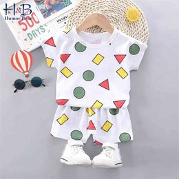 Boy Summer Clothing Sets Homewear Pyjamas Cotton Shirt+ Shorts 2PCS Boys Baby Kids Children Clothes 210611