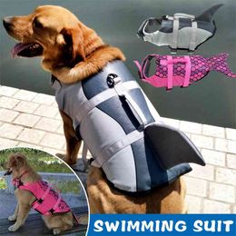 Dog Life Jacket saver Vest Shark Mermaid Summer Clothes Swimsuit Safety Clothing Pet Supplies Vests For s 210914