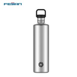 FEIJIAN Stainless Steel Cold Water Bottle Portable Cycling Sports Drinking Cup Leakproof BPA Free Large Capacity 1000ml 211122