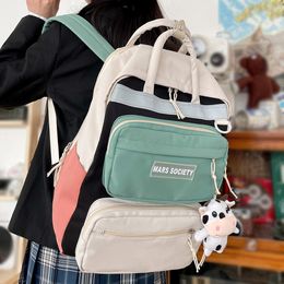 Backpack Women Fashion College Student Kawaii Harajuku School High Capacity Laptop Travel Cute Girl Book Female Bag