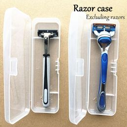 Men Universal Shaver Storage Box Full Transparent Plastic Case Razor Boxs Eco-Friendly PP high Quality