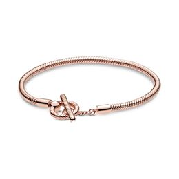 NEW 2021 100% 925 Sterling Silver Snake Chain Bracelet Fit DIY Original Fshion Jewellery Gift