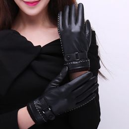 Women's Gloves Pack Men's Winter for Men Women Woman Man PU Leather Female Male Touch Screen glove Wholesale