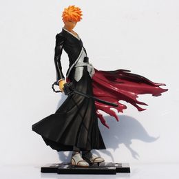 20cm Bleach Kurosaki Ichigo PVC Action Figures Anime Model Toy Great Gift for Kids X0503