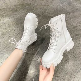 New Thick-soled Genuine Leather Women's Boots Fashion Zipper Convenient Short Boots Autumn Winter Warm Casual Women's Work Boots Y0905