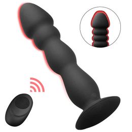 Vibrating Butt Plug 10m Wireless Remote Control Male Vibrator For Gays 10 Speeds Vibrative Anal Sex Toys Anus Prostate Massage Y201118