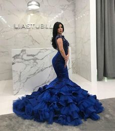 2022 Bateau Sleeveless Mermaid Satin Prom Dress Lace Sexy Evening Party Formal Dresses