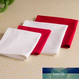 30pcs/lot 40*40cm 100%Cotton Table Napkin Dinner Wedding Washable Napkins Hotel Cup Cloth Wedding Party Supplies1