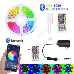 smd diodes UK - Strips Bluetooth LED Strip Lights WIFI Controller 20M 30M RGB SMD Flexible Ribbon 10M Tape Diode DC 24V Control