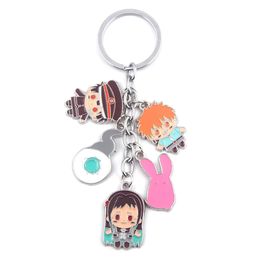 10pcRJ Anime Toilet-Bound Hanako-Kun Keychain Yahiro Nene Minamoto Kou Yugi Cartoon Figure Pendant Keyring Jewelry Accessories Gift