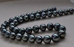 Beaded Necklaces & Pendants Jewellery Wholesale Liang Li 11-12Mm South Sea Round Black Pearl Necklace 18 Inch S925 Drop Delivery 2021 Gupgs