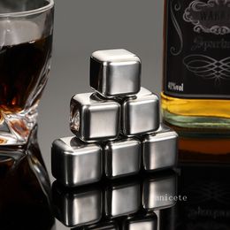 25mm 304 Stainless Steel Ice Cube Whiskey Chilling Stones Reuseble Cooler Stone Drink Chiller Wine Bear Water Ice Cubes Ball T2I53069