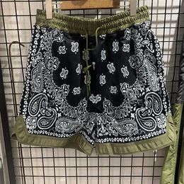 Echte Bilder Camouflage Shorts Männer Frauen 1 Casual Lose Schwarz Breechcloth Kordelzug Strand