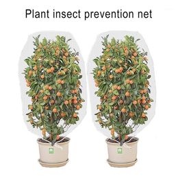 Planters & Pots Drawstring Plant Protection Cover Protective Equipment Fruit Tree Anti-birds Insect Anti-frost Net For Agricultural Hortic