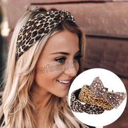 Thicken Leopard Hairbands Ladies Knot Retro Hairband Hair Elastic Headband Winter Hairband Warm Accessories