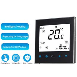 digital room thermostat UK - Smart Home Control Digital Underfloor Heating Thermostat For Electric System Floor Air Sensor Room Temperature Controller