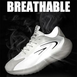 2021 Running Shoes Thick-soled luminous men white black summer Korean fashion casual shoe large size breathable sneakers run-shoe #A00010