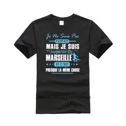 2022 marseille shorts Édition T-shirt à manches courtes blanches pour hommes Limite de Marseille Je ne suis suis pas PAS PARFAIT MAIS Noir Noir Différentes couleurs Haut Tshirt 210324