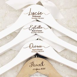Wedding Dress Hangers - Bridal Party Bridesmaid Personalized 210702