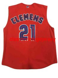 Men Women Youth 1997 ROGER CLEMENS CANADA DAY BASEBALL VEST JERSEY Embroidery Custom Any Name Number XS-5XL 6XL