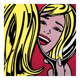 Roy Lichtenstein Girl In Mirror Painting Poster Print Home Decor Framed Or Unframed Photopaper Material