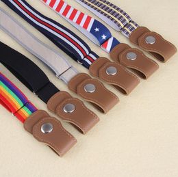 new belts for child bucklefree elastic belt no buckle stretch belt for kids toddlers adjustable boys and girls belts 6 colors