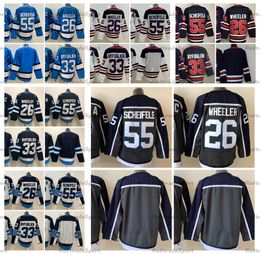 2021 Reverse Retro Grey Hockey''nHl Jerseys 55 Mark Scheifele 26 Blake Wheeler (C) 33 Dustin Byfuglien Heritage Classic White Stitched Jerseys