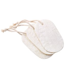 13x8cm Natural Loofah Dish Brush Pad Dishcloth Brushes With rope Bath Shower Loofahs for Home Tools A217068