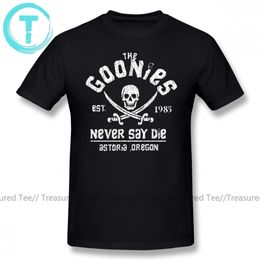 Goonies T Shirt Goonies T-Shirt Short-Sleeve Graphic Tee Shirt Fun 100 Percent Cotton Beach Male Big Tshirt 210324