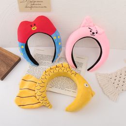 Korean Fashion Women's Fashion Hair Accessories Shark Dinosaur Headband Fish Funny Wash Hair Bezel Headwear