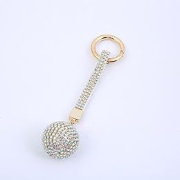 Keychains Explosive Rhinestone Claw Chain Ball Keychain Diamond Creative Pendant Gift For Girls Women Jewelry 6C285Keychains