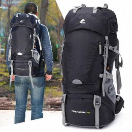 Outdoor Bags Climbing Bag 60L Waterproof Sport Unisex Camping Hiking Backpack Practical Riding Storage With Rain Cover