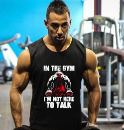 Fitness Men Tank Top Bodybuilding Stringers Tops Singlet Brand gyms Clothing Sleeveless Shirt muscle tops