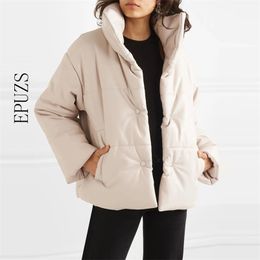 winter jacket women white black Padded parka down thick coats ladies coat oversize warm overcoat 210521