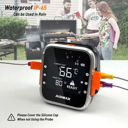 AidMax WR01 Digital Probe Thermometer Kitchen Wireless Cooking BBQ Food Thermometer Bluetooth Oven Grill Meat Thermometer 210719