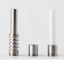 2021 Thread Titanium Quartz Ceramic Tips Nails for Nectar Collector Micro Nectar Collector V4 Kit Gr2 Titanium