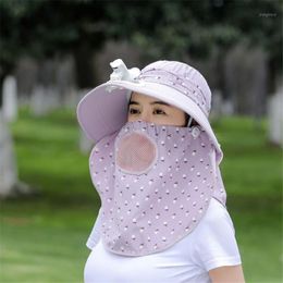 Cycling Caps & Masks Cotton Outdoor Sunscreen Cap With Fan For Face Neck Protection Sunhat Soft, Comfortable Breathe Freely