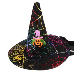 4 Colour Halloween Dogs Costume Dog Apparel Wizard Hat Pumpkin Cap for Small Doggy Cat Puppy Kittens Accessories Owl Bat A89