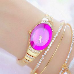 Watches Woman Famous Brand Purple Ladies Small Dial Watches Dress Diamond Women Wrist Watches Stainless Steel Montre Femme 210527