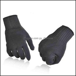 Five Fingers Gloves & Mittens Hats, Scarves Fashion Aessories Thickened Grade 5 Steel Wire Anti Cutting Combat Special Forces Stab Blade Kit