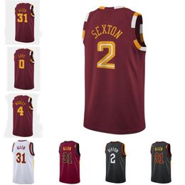 Stitched Basketball Jersey S-6XL Collin Sexton 2 Mobley 4 Garland 10 Jarrett Allen 31 Love 0 Darius Garland #10 75th Anniversary jerseys 2021-22 Men Women Youth