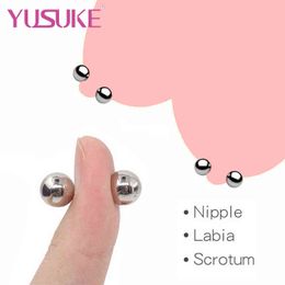 Nxy Sex Adult Toy Bdsm Toys for Women Powerful Magnetic Nipple Clamps Clitoris Penis Massager Ultra Orbs Erotic Accessories Adult18 Games Shop 1225