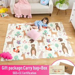 Infant Shining Baby Play Mat Xpe Puzzle Children's Mat Thickened Tapete Infantil Baby Room Crawling Pad Folding Mat Baby Carpet 210320