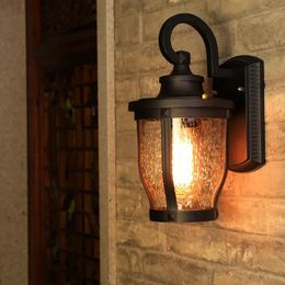 Outdoor Wall Lamps HAWBERRY LED Waterproof Creative Courtyard Bar Lamp Retro American Style Indoor Stairwell Aisle Gate Corridor Light